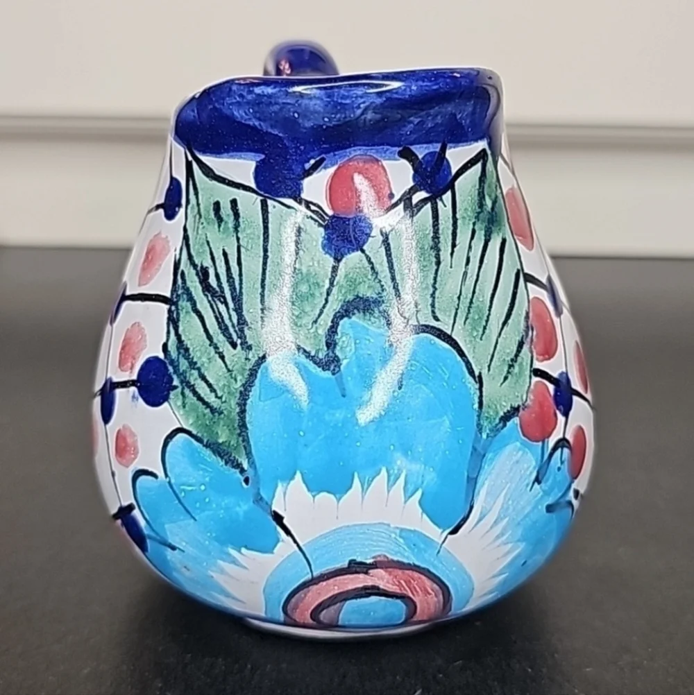 Handmade Pottery Made In Mexico Milk Pitcher - OS